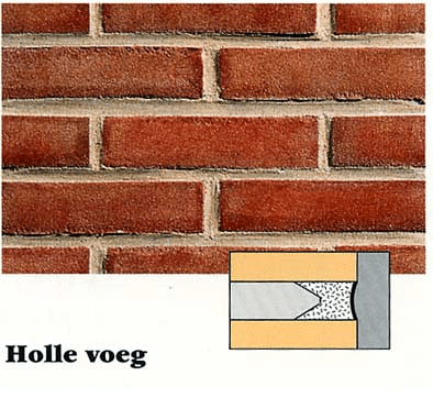 voorbeeld holle voeg, te plaatsen door PostmaRenovatie.nl