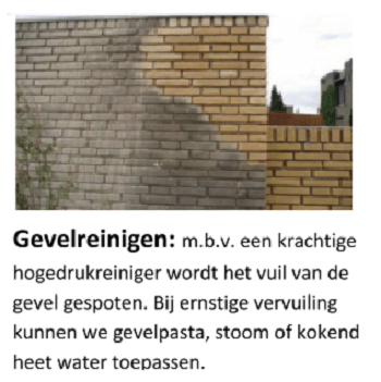gevel reinigen door PostmaRenovatie.nl 