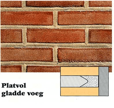 voorbeeld platvolle gladde voeg, geplaatst door PostmaRenovatie.nl