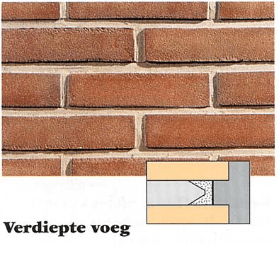 voorbeeld verdiepte voeg, te plaatsen door PostmaRenovatie.nl